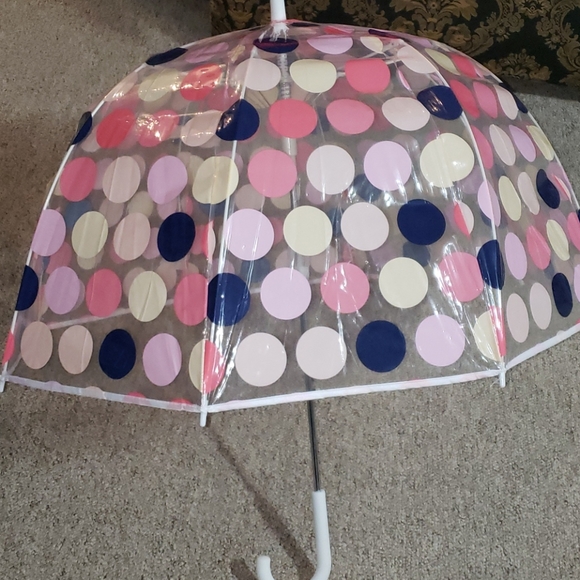 Umbrella clear w/ dots
